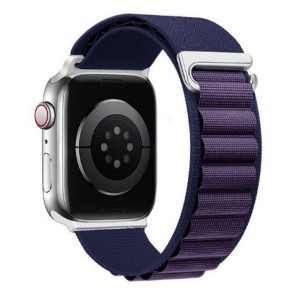 Nettech Apple Watch Series 41 mm Uyumlu Kumaş Kordon (Mor) NT-102989