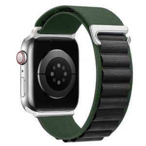 Nettech Apple Watch Series 41 mm Uyumlu Kumaş Kordon (Yeşil) NT-102988