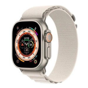 Nettech Apple Watch Series 41 mm Uyumlu Kumaş Kordon (Krem) NT-102993