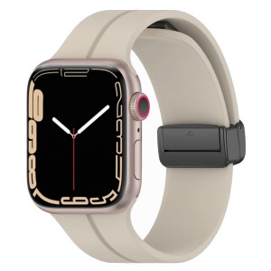 Nettech Apple Watch Seri 44/42 mm Uyumlu Silikon Kordon (Gri) NT-102986