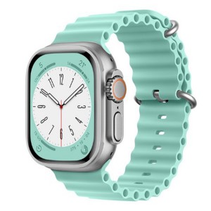 Nettech Apple Watch Seri 44/42 mm Uyumlu Silikon Kordon (Fıstık Yeşili) NT-103011