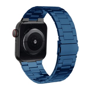 Nettech Apple Watch Seri 42/44 mm Uyumlu Metal Kordon (Mavi) NT-102935