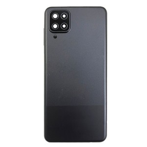 Teknonet Samsung Galaxy A12 Uyumlu Batarya Kapağı (Siyah) NT-103073