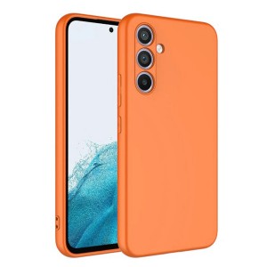 Nettech Samsung Galaxy A14 5G Uyumlu Nano Arka Koruma Kılıf (Turuncu) NT-101012