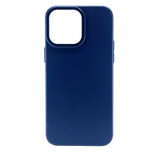 Nettech Apple iPhone 13 Pro Uyumlu Spray Metal Çerçeveli Deri Serisi Arka Koruma Kılıf (Lacivert) NT-101583