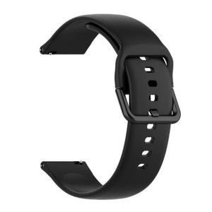 Nettech Samsung Watch 20 mm Uyumlu Silikon Kordon (Siyah) NT-102975