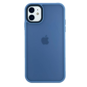 Nettech Apple iPhone 11 Uyumlu Mat Renkli Paste Seri Arka Koruma Kılıf (Mavi) NT-101311
