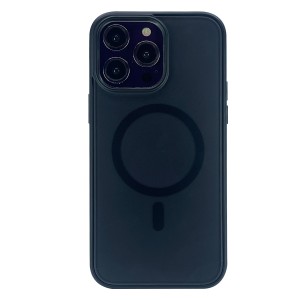 Nettech Apple iPhone 14 Pro Max Uyumlu Flet Magsafe Seri Arka Koruma Kılıf (Siyah) NT-101315