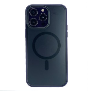 Nettech Apple iPhone 14 Pro Max Uyumlu Flet Magsafe Seri Arka Koruma Kılıf (Mor) NT-101316