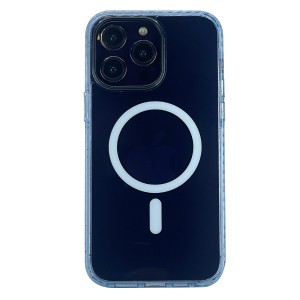 Nettech Apple iPhone 14 Pro Max Uyumlu Locik Magsafe Arka Koruma Kılıf (Mavi) NT-103138