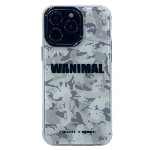 Nettech Apple iPhone 14 Pro Uyumlu Emoff Sanat Seri Arka Koruma Kılıf (Gri) NT-101156