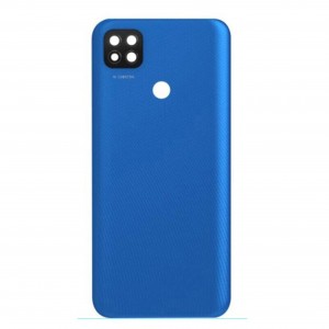 Teknonet Realme C15 Uyumlu Geniş Kamera Camlı Batarya Kapağı (Mavi) NT-103098