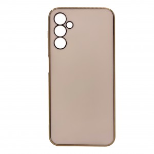 Nettech Samsung Galaxy A14 5G Uyumlu Renkli Kenar Zone Seri Arka Koruma Kılıf (Pembe) NT-103399