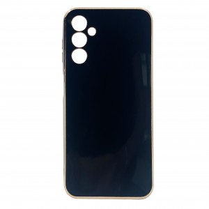 Nettech Samsung Galaxy A14 5G Uyumlu Renkli Kenar Zone Seri Arka Koruma Kılıf (Siyah) NT-103396