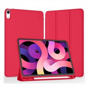 Nettech Apple iPad 10 Nesil 10.9 2022 Uyumlu Premium Smart 360 Kalem Yuvalı Kapaklı Kılıf (Mürdüm) NT-103456