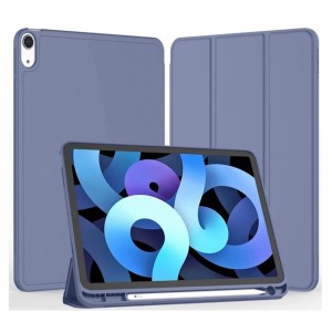 Nettech Apple iPad 10 Nesil 10.9 2022 Uyumlu Premium Smart 360 Kalem Yuvalı Kapaklı Kılıf (Füme) NT-103459