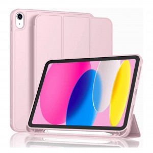 Nettech Apple iPad Air 4.Nesil 10.9 inch Uyumlu Premium Smart 360 Kalem Yuvalı Kapaklı Kılıf (Rose Gold) NT-103445