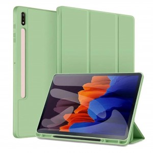 Nettech Samsung Galaxy Tab S7 FE LTE SM-T733 64 GB 12.4 Uyumlu Premium Smart 360 Kalem Yuvalı Kapaklı Kılıf (Yeşil) NT-103464