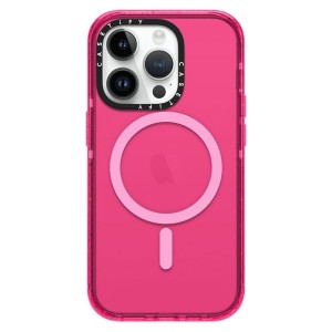Nettech Apple iPhone 14 Pro Max Uyumlu Mikallen Magsafe Seri Arka Koruma Kılıf (Pembe) NT-103362