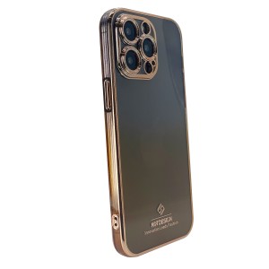 Nettech Apple iPhone 13 Uyumlu Kamera Korumalı Renkli Kristal Seri Arka Koruma Kılıf (Sarı) NT-101672