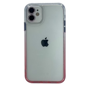 Nettech Apple iPhone 12 Pro Uyumlu Kamera Korumalı Pırlanta Seri Arka Koruma Kılıf (Pembe) NT-101188