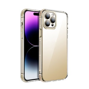 Nettech Apple iPhone 14 Plus Uyumlu Kamera Korumalı Ocean Seri Arka Koruma Kılıf (Gold) NT-101641