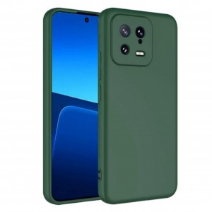 Nettech Xiaomi Mi 13 Uyumlu Nano Arka Koruma Kılıf (Koyu Yeşil) NT-103709
