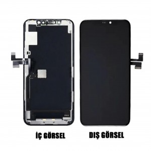 Teknonet Apple iPhone 11 Pro Uyumlu Oled Lcd+Dokunmatik+Çıtalı (Siyah) NT-103755