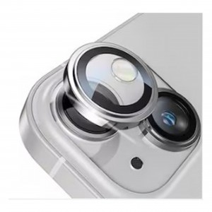 Nettech Apple iPhone 15 Uyumlu Safir Lens Kamera Cam Koruyucu (Gümüş) NT-103570