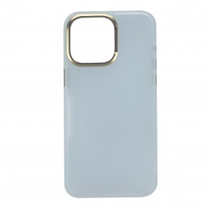 Nettech Apple iPhone 15 Pro Max Uyumlu Mat Renkli Paste Seri Arka Koruma Kılıf (Gold) NT-103341
