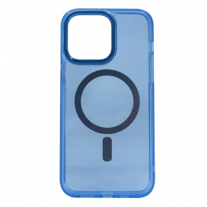 Nettech Apple iPhone 15 Pro Uyumlu NT-N004 Magsafe Arka Koruma Kılıf (Mavi) NT-103310