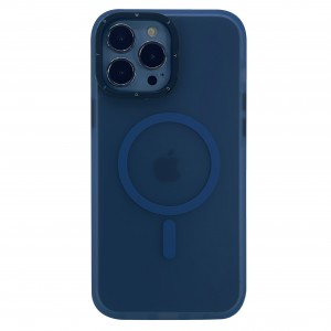 Nettech Apple iPhone 15 Pro Uyumlu Icesand Airbag Magsafe Seri Arka Koruma Kılıf (Lacivert) NT-103767
