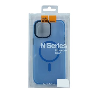 Nettech Apple iPhone 15 Pro Uyumlu Magsafe Arka Koruma Kılıf (Lacivert) NT-103767