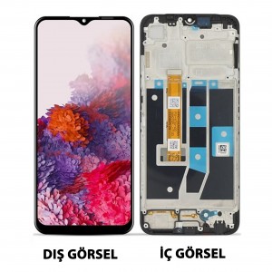 Teknonet Oppo A16 Uyumlu Org Lcd+Dokunmatik+Çıtalı (Siyah) NT-104023