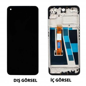 Teknonet Oppo A52 Uyumlu Org Lcd+Dokunmatik+Çıtalı (Siyah) NT-94530