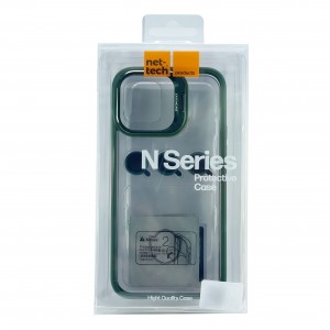 Nettech Apple iPhone 15 Pro Max Uyumlu NT-N001 Kamera Korumalı Arka Koruma Kılıf (Yeşil) NT-103251