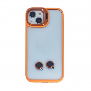 Nettech Apple iPhone 14 Uyumlu NT-N001 Kamera Korumalı Arka Koruma Kılıf (Turuncu) NT-103222