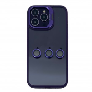 Nettech Apple iPhone 14 Pro Uyumlu NT-N001 Kamera Korumalı Arka Koruma Kılıf (Mor) NT-103213