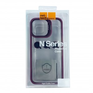 Nettech Apple iPhone 14 Pro Uyumlu NT-N001 Kamera Korumalı Arka Koruma Kılıf (Kırmızı) NT-103211