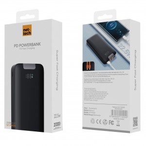 Nettech NT-PW23 22.5W 20000 MAh Taşınabilir Powerbank (Siyah) NT-100937