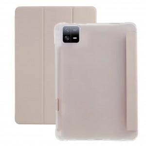 Nettech Xiaomi Mi Pad 6 Uyumlu Premium Smart 360 Kalem Yuvalı Kapaklı Kılıf (Pembe) NT-104367