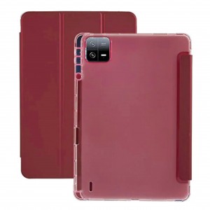 Nettech Xiaomi Mi Pad 6 Uyumlu Premium Smart 360 Kalem Yuvalı Kapaklı Kılıf (Kırmızı) NT-104366