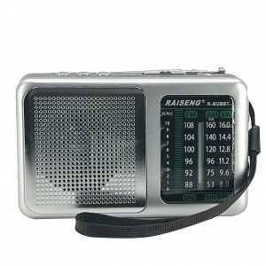 Raıseng R-808BT Nostalji Radyo Kablosuz Hoparlör - Speaker (Siyah) NT-103175