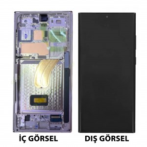 Teknonet Samsung Galaxy S23 Uyumlu Org Lcd+Dokunmatik+Çıtalı (Pembe) NT-104486