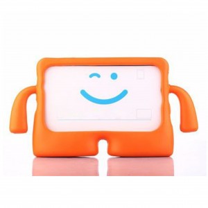 Nettech Apple iPad Pro 11 inç Uyumlu Standlı Smile Arka Koruma (Turuncu) NT-104953