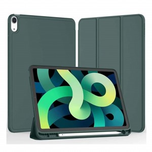 Nettech Apple iPad 10 Nesil 10.9 2022 Uyumlu Flip Prizma Seri Kapaklı Kılıf (Koyu Yeşil) NT-104983