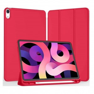 Nettech Apple iPad 10 Nesil 10.9 2022 Uyumlu Flip Prizma Seri Kapaklı Kılıf (Kırmızı) NT-104975