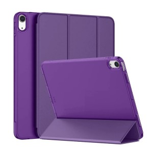 Nettech Apple iPad Air 4 10.9 inc Uyumlu Flip Prizma Seri Kapaklı Kılıf (Mor) NT-102774