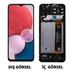 Teknonet Samsung Galaxy M13 Uyumlu Org Lcd+Dokunmatik+Çıtalı (Siyah) NT-104997