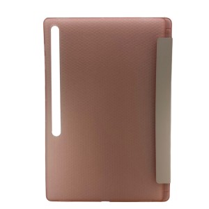 Nettech Samsung Galaxy Tab S9 Ultra Uyumlu Flip Prizma Seri Kapaklı Kılıf (Rose Gold) NT-105089